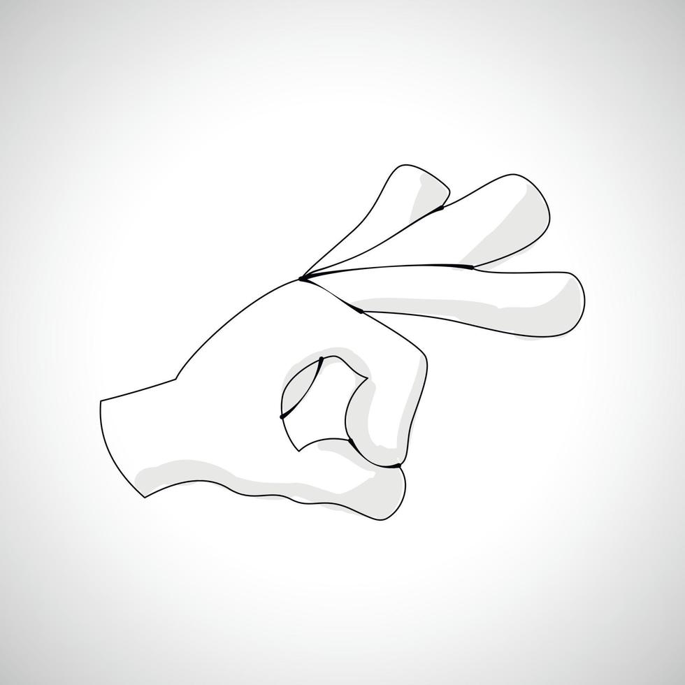 Comics Hand icon vector