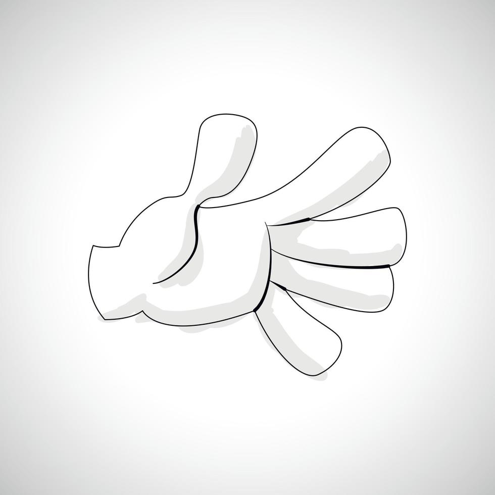 Comics Hand icon vector