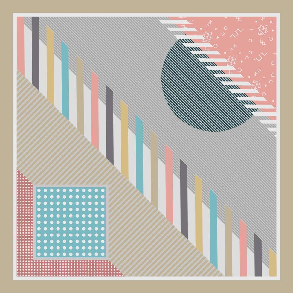 design for hijab or scarf vector