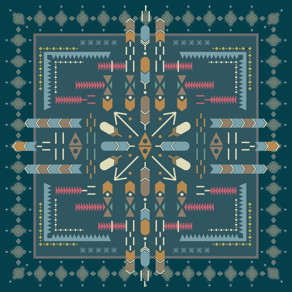 design for hijab or scarf vector