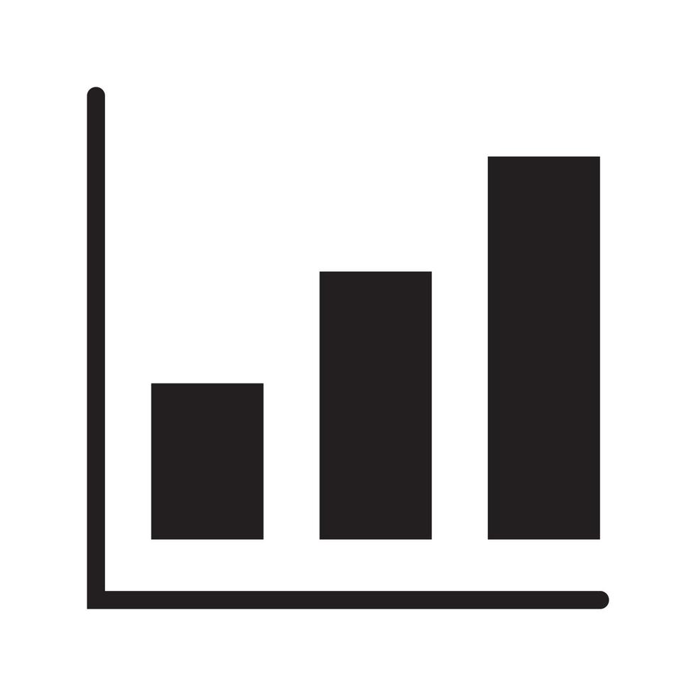 Growth statistics business icon vector