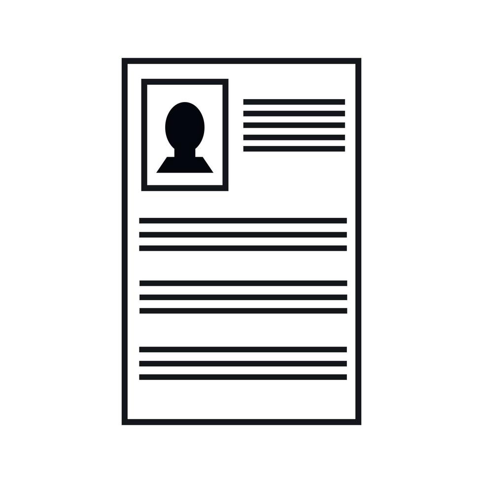 User profile black icon vector