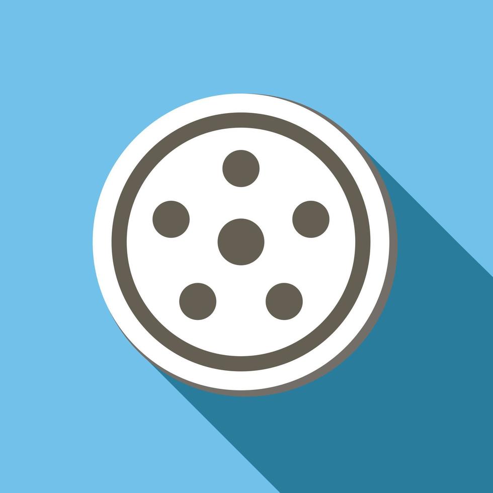 Movie flat icon vector