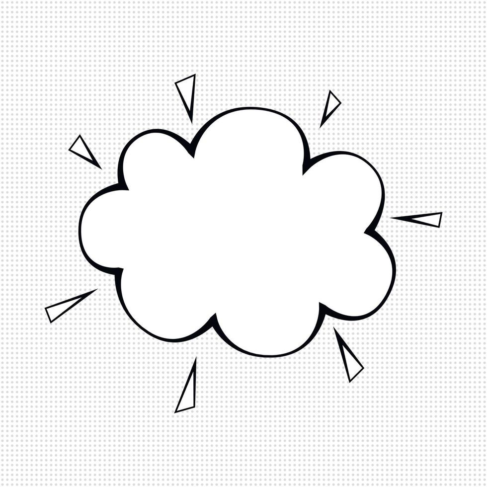 Nice comic bubble vector