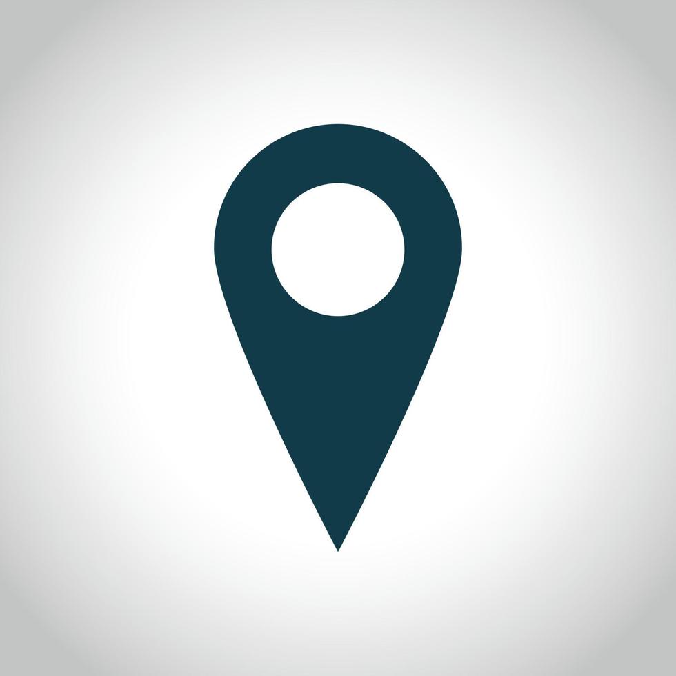 Location point icon simple vector. Pin map vector