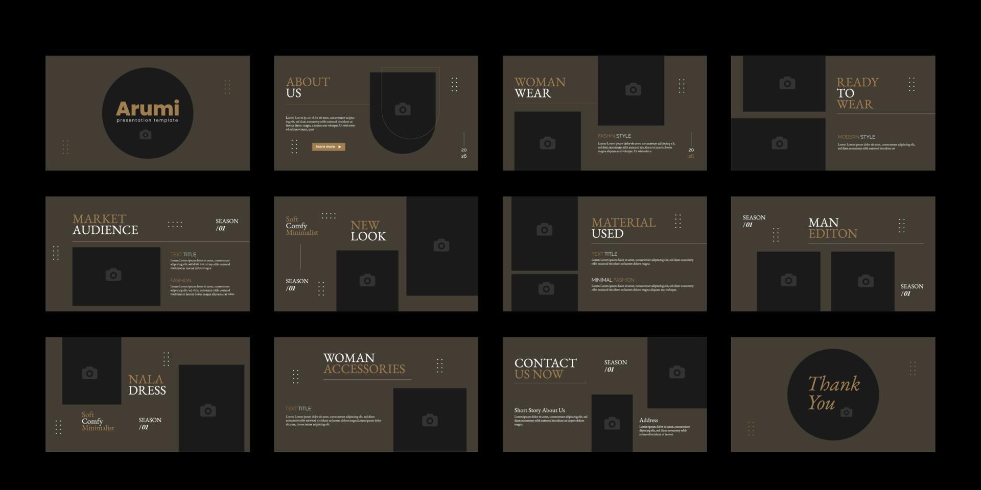 fashion presentation template vector