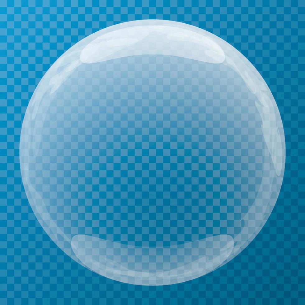 Nice bubble with glare icon vector