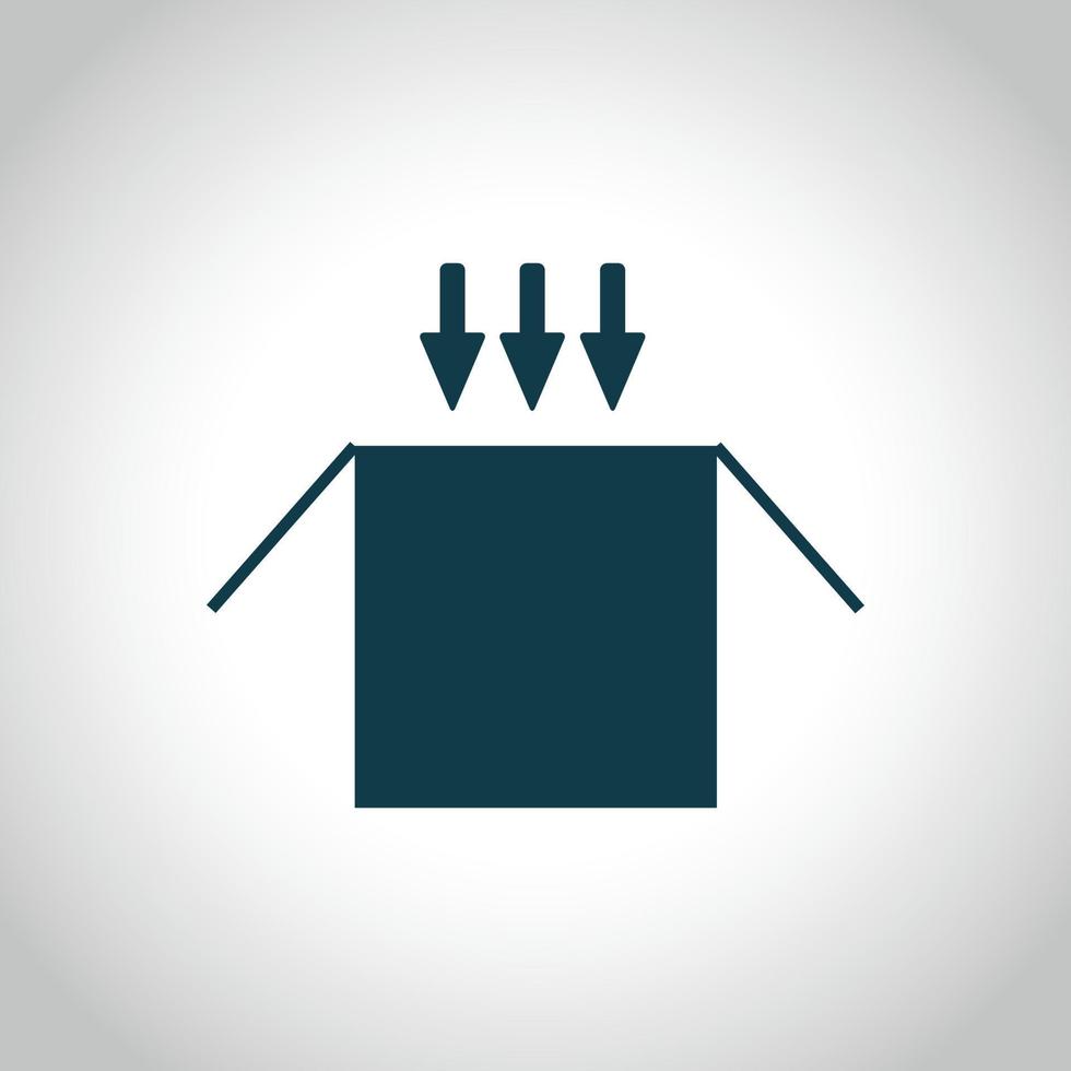 Parcel box icon simple vector. Cardboard delivery vector