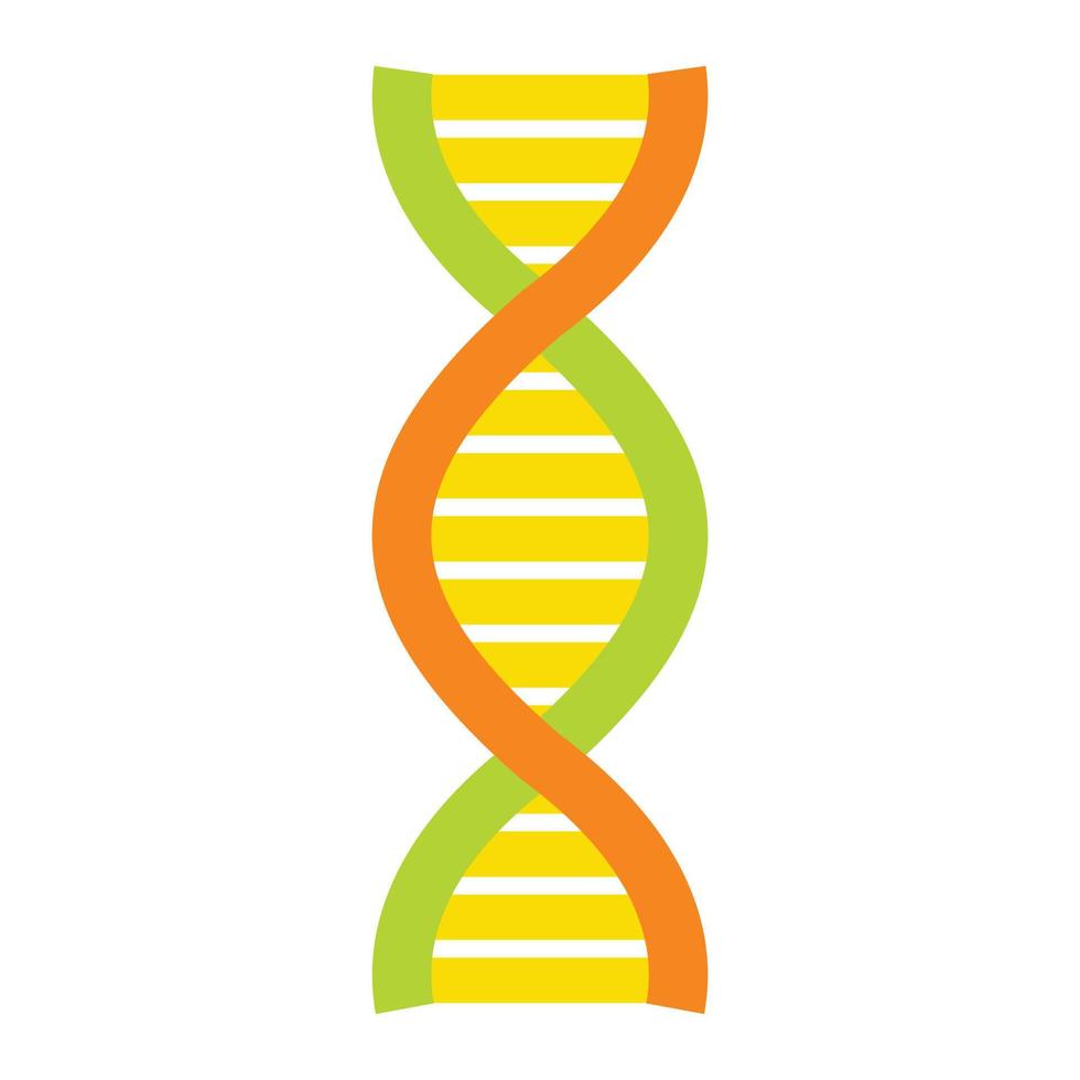 Flat DNA and molecule symbol vector