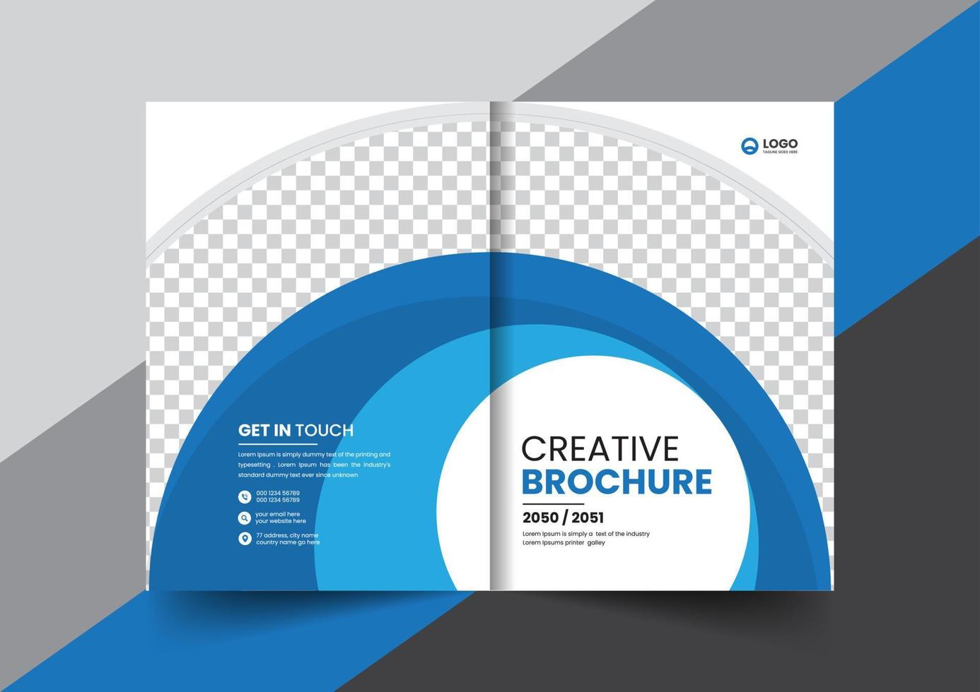 folleto de perfil de empresa corporativa diseño de concepto de diseño de portada de propuesta de folleto de informe anual vector