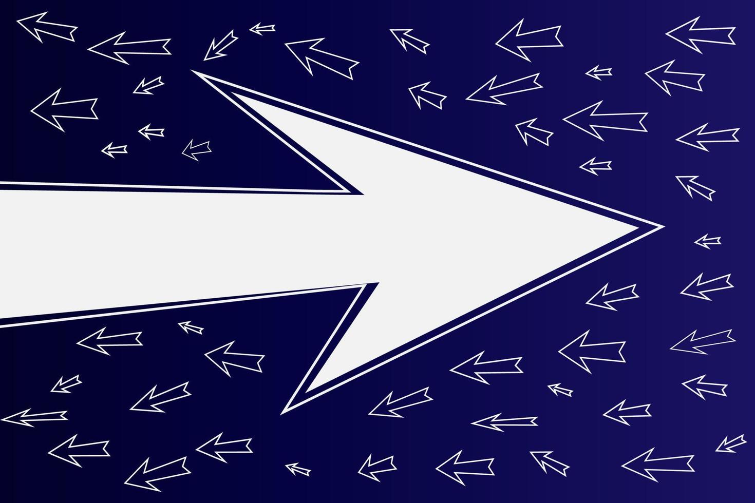Arrows pointing to the center. Dynamic arrow symbols. Focus on your goal. Focus concept Vector illustration.