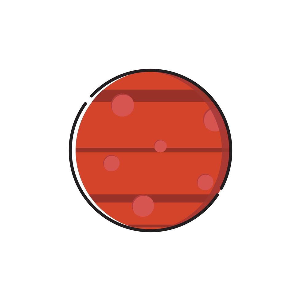 MARS PLANET IN THE SOLAR SYSTEM vector