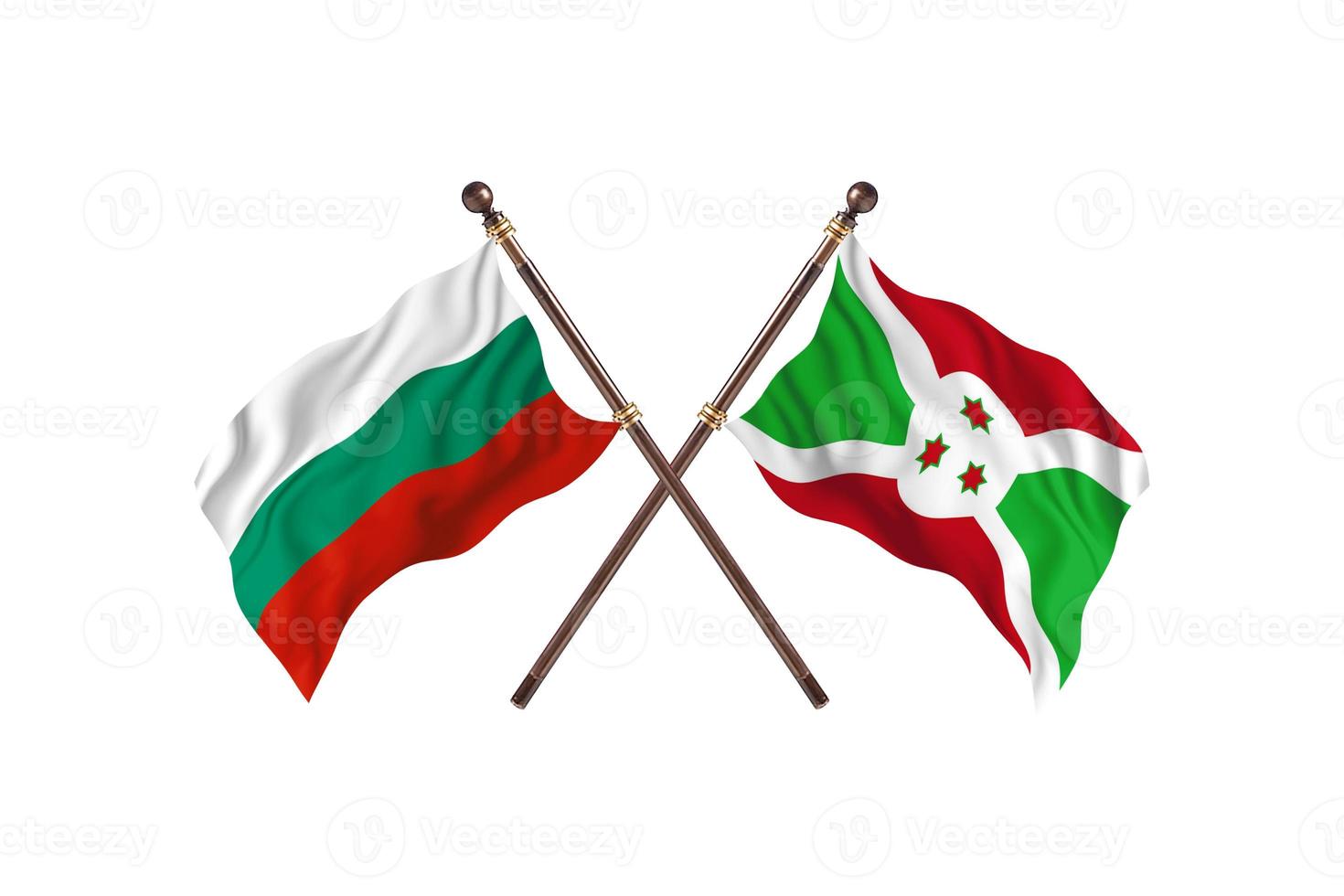 Bulgaria versus Burundi Two Country Flags photo