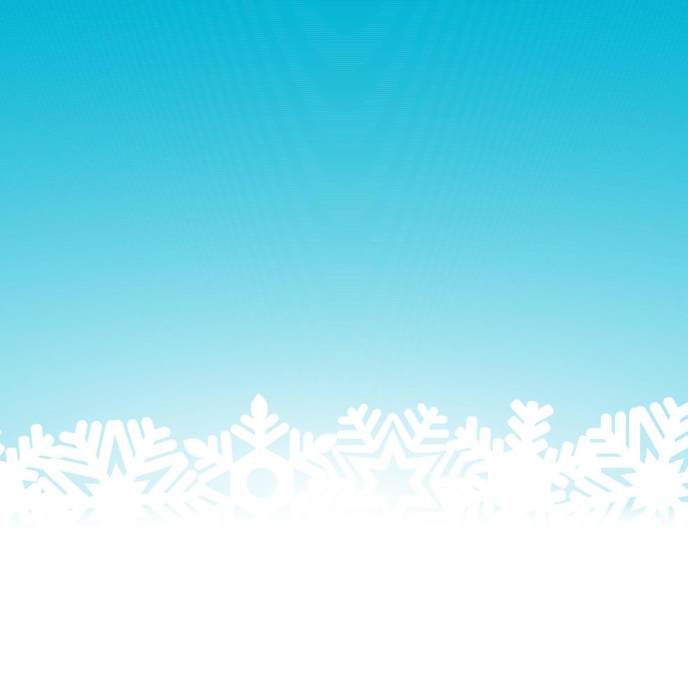 Christmas blue background with snowflakes and lightand light vector