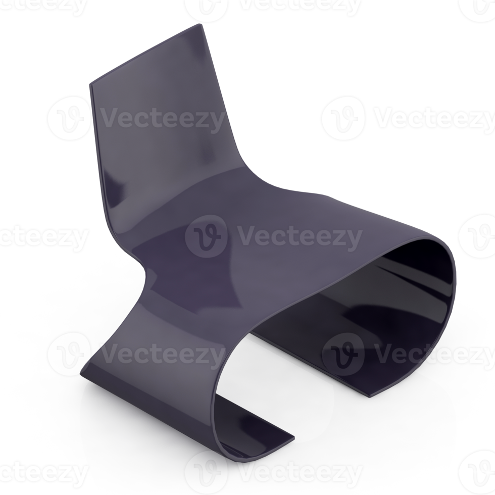 Isometric Chair 3D isolated rendering png