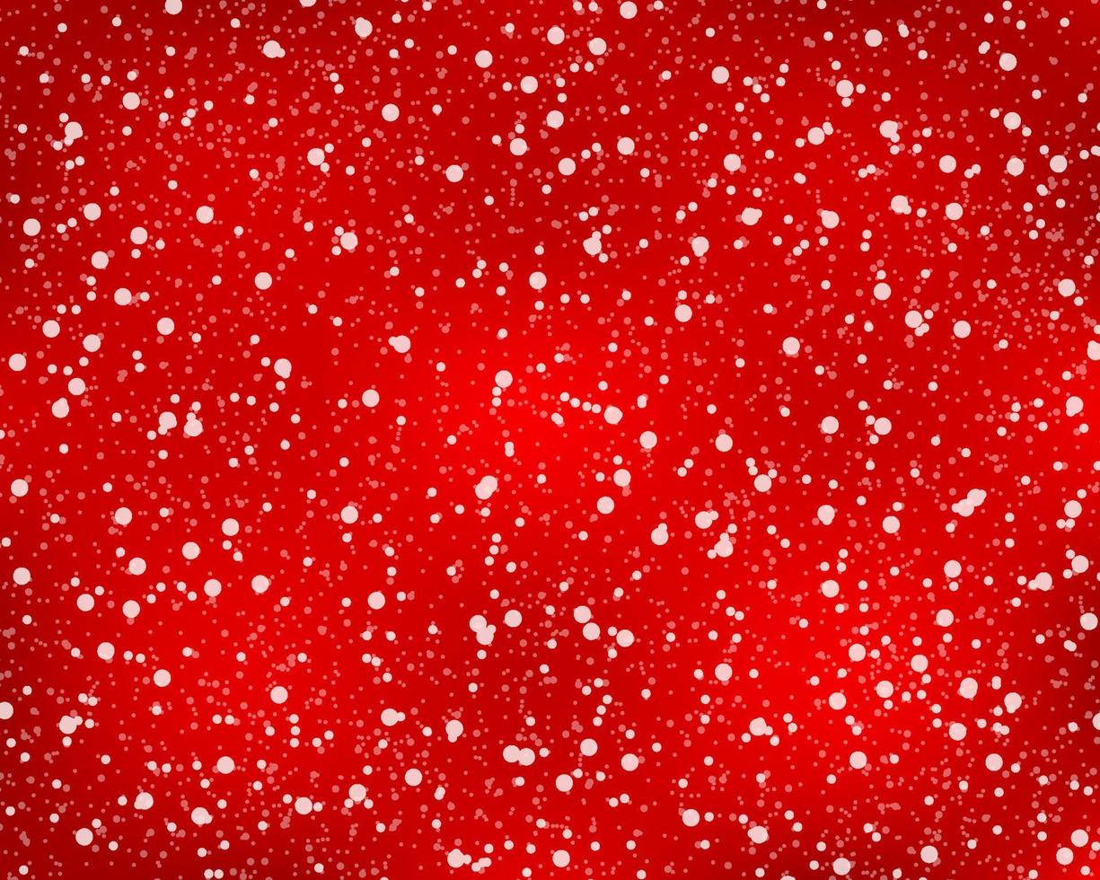 Christmas red shiny background with snowflakes and stars vector