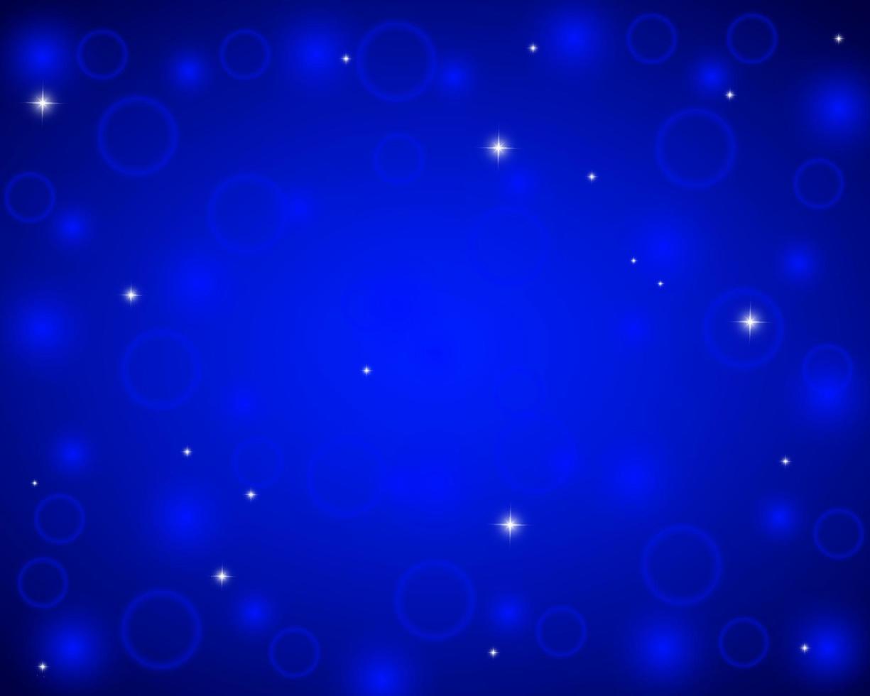 Christmas blue shiny background with snowflakes and stars vector
