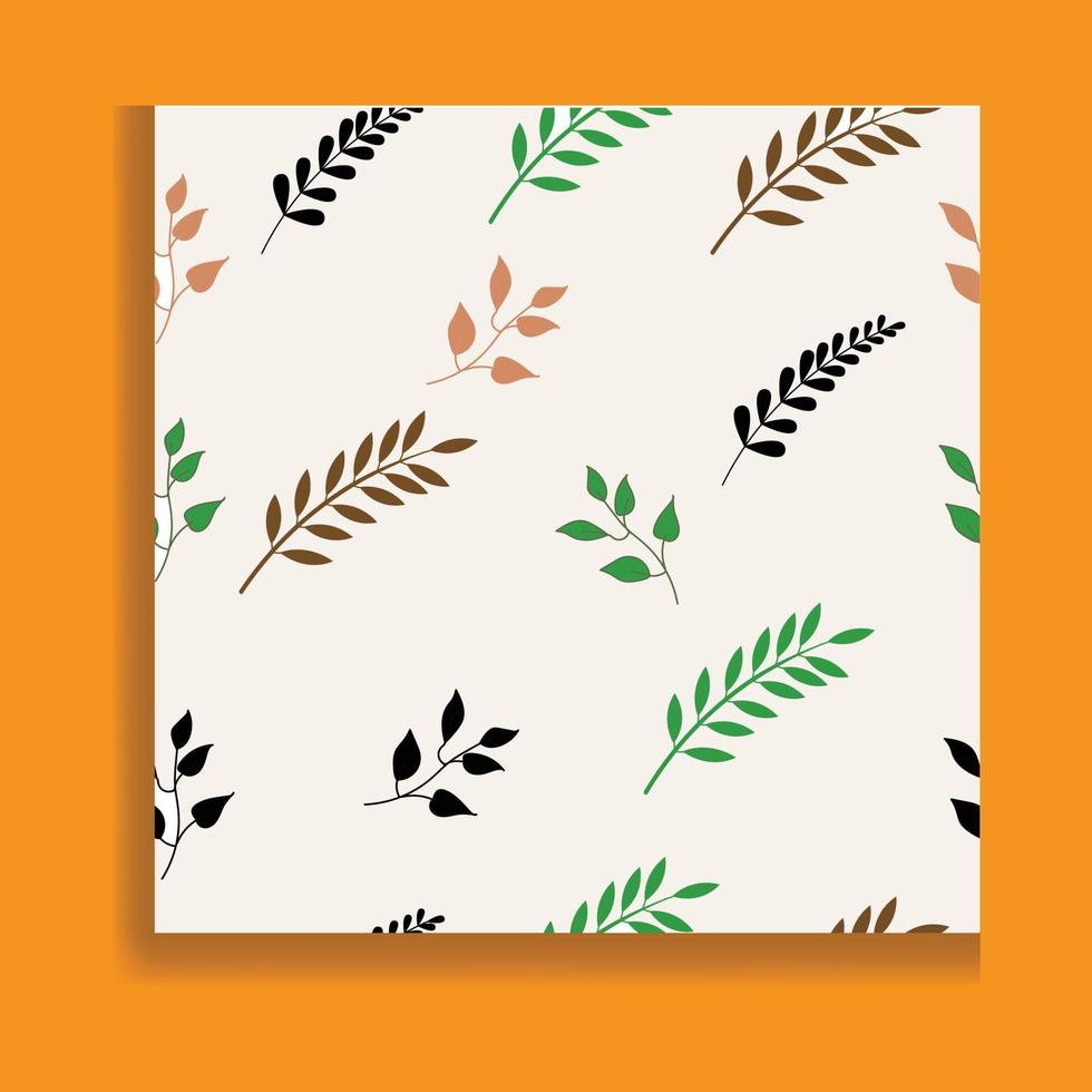 Floral pattern Leafs. vector