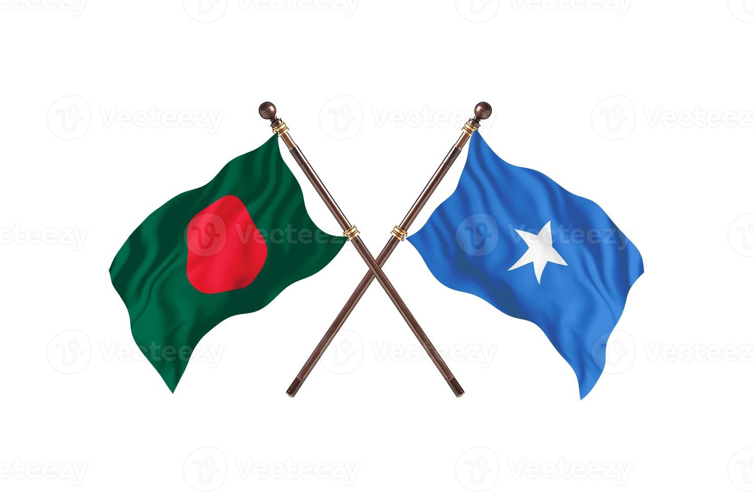 Bangladesh versus Somalia Two Country Flags photo