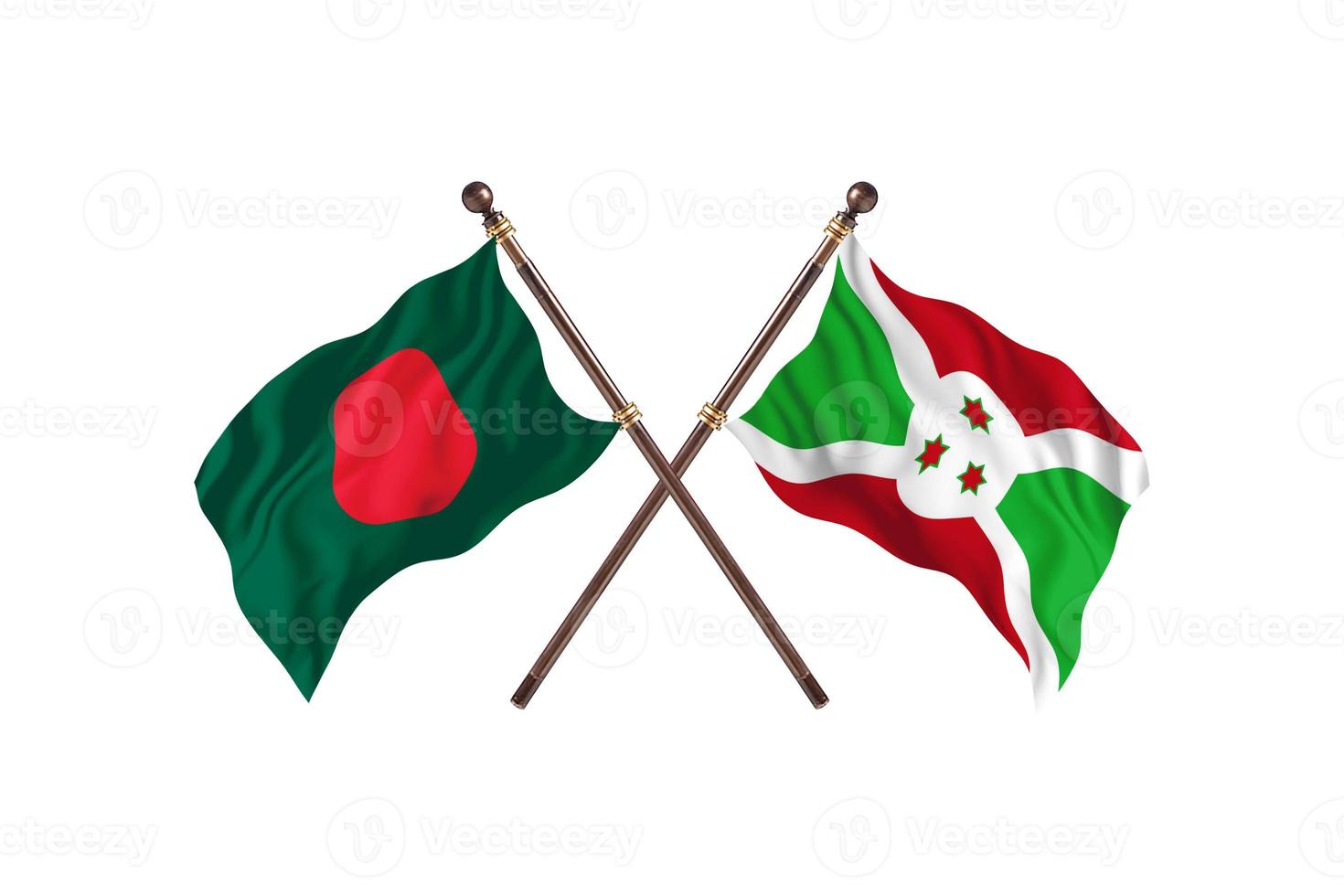 Bangladesh versus Burundi Two Country Flags photo