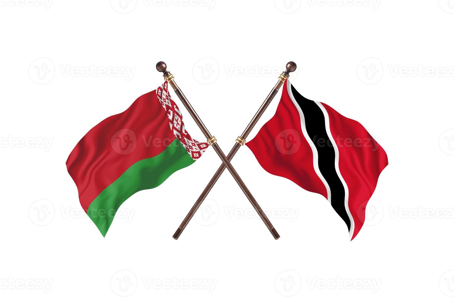 Belarus versus Trinidad and Tobago Two Country Flags photo