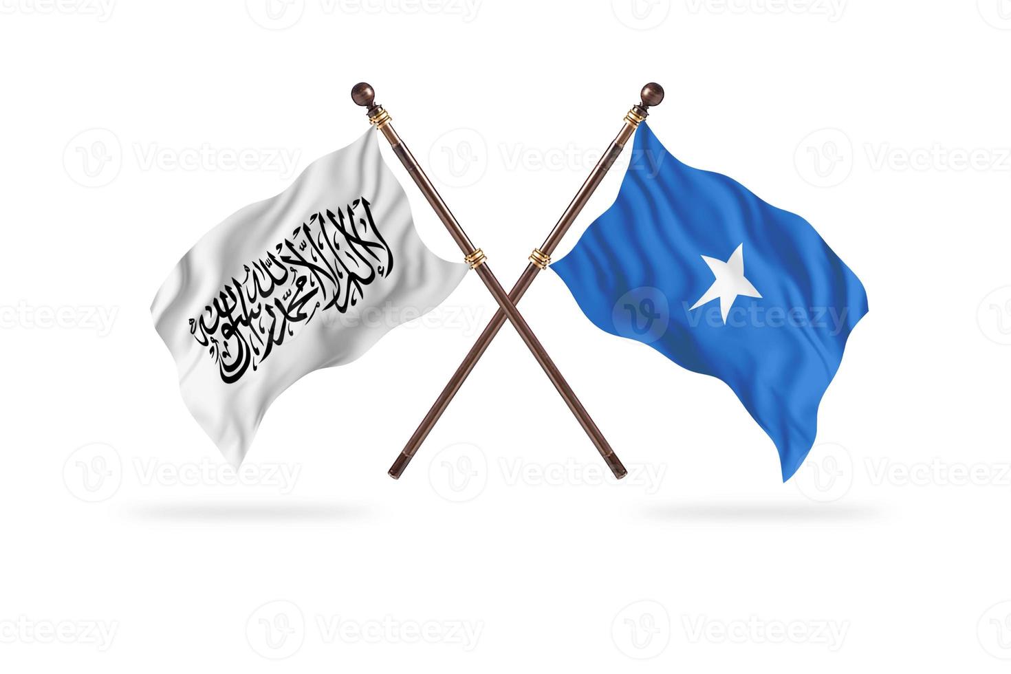 Islamic Emirate of Afghanistan versus Somalia Two Country Flags photo