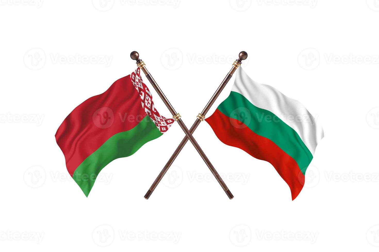 Belarus versus Bulgaria Two Country Flags photo