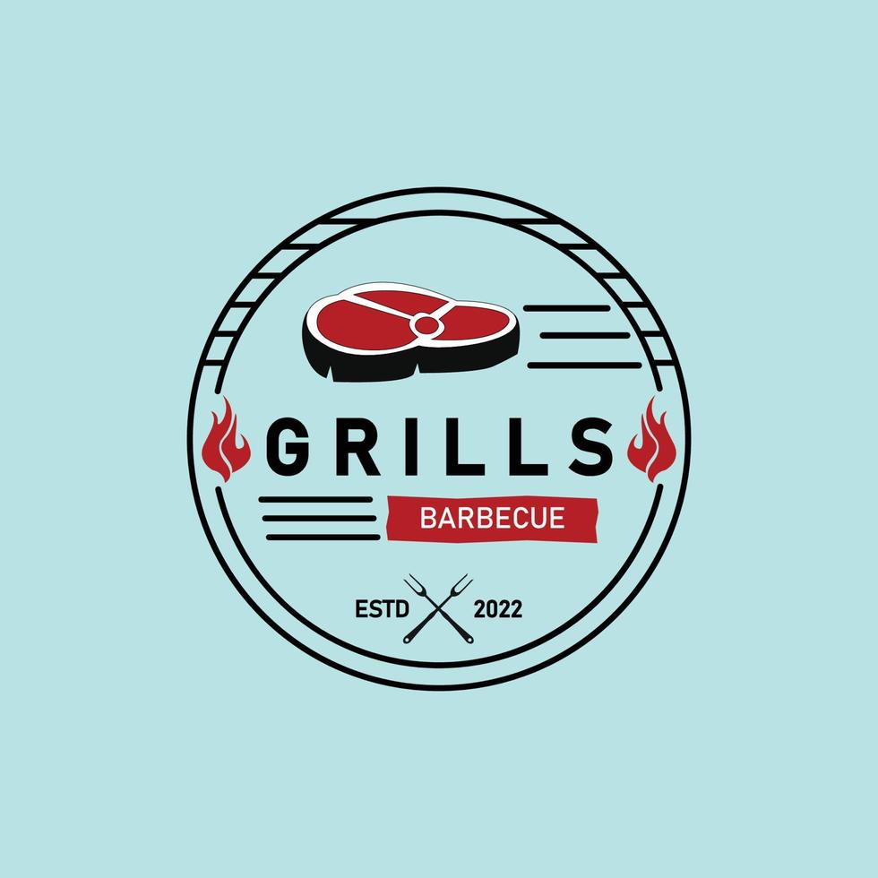 smokehouse barbeque logo images vector