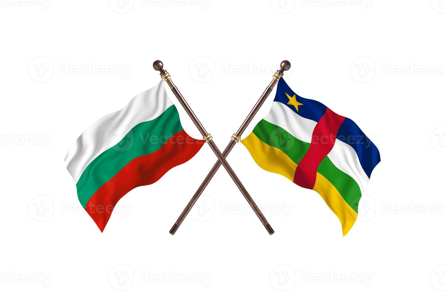 Bulgaria versus Central African Republic Two Country Flags photo