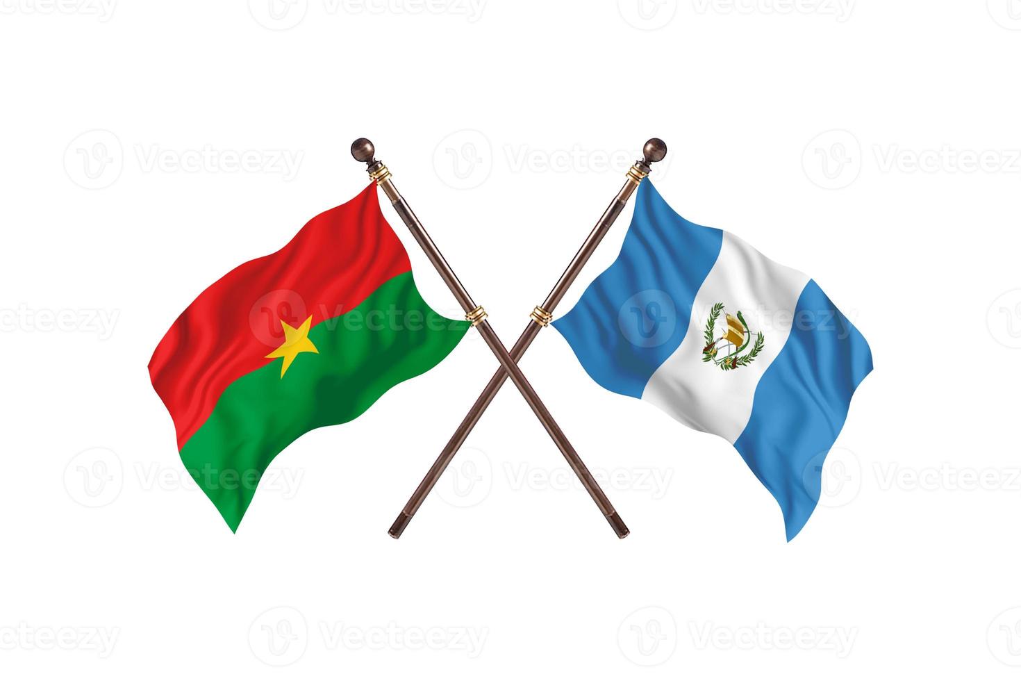 Burkina Faso versus Guatemala Two Country Flags photo