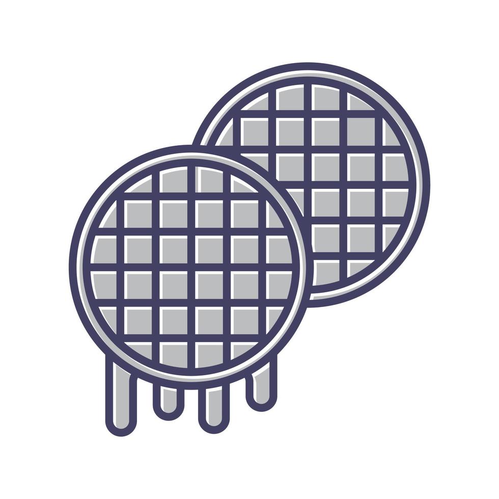 Waffle Vector Icon