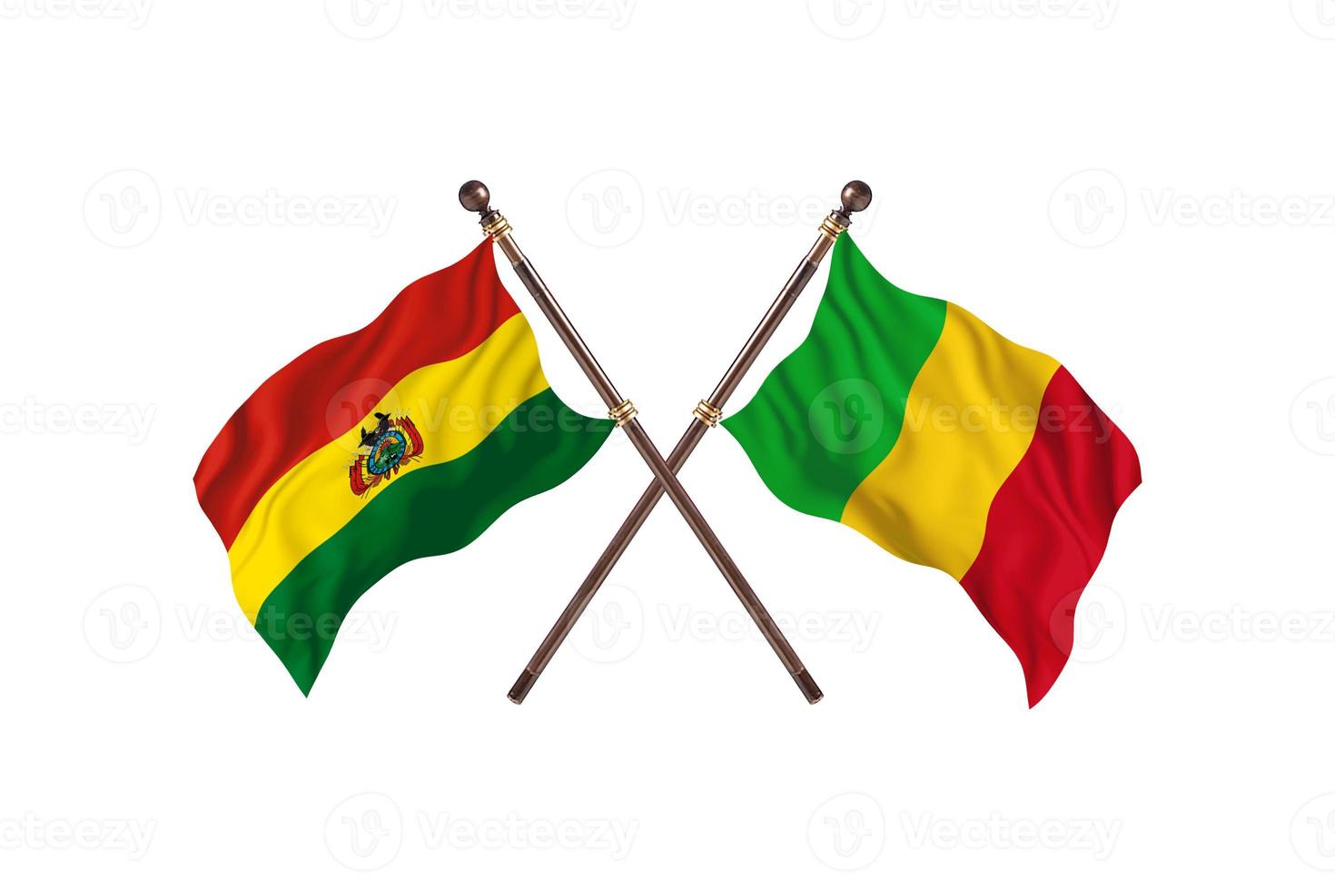Bolivia versus Mali Two Country Flags photo