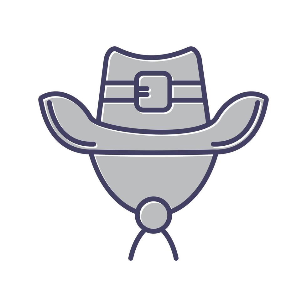 icono de vector de sombrero de vaquero