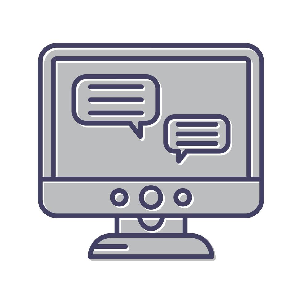 Chat Lcd Vector Icon