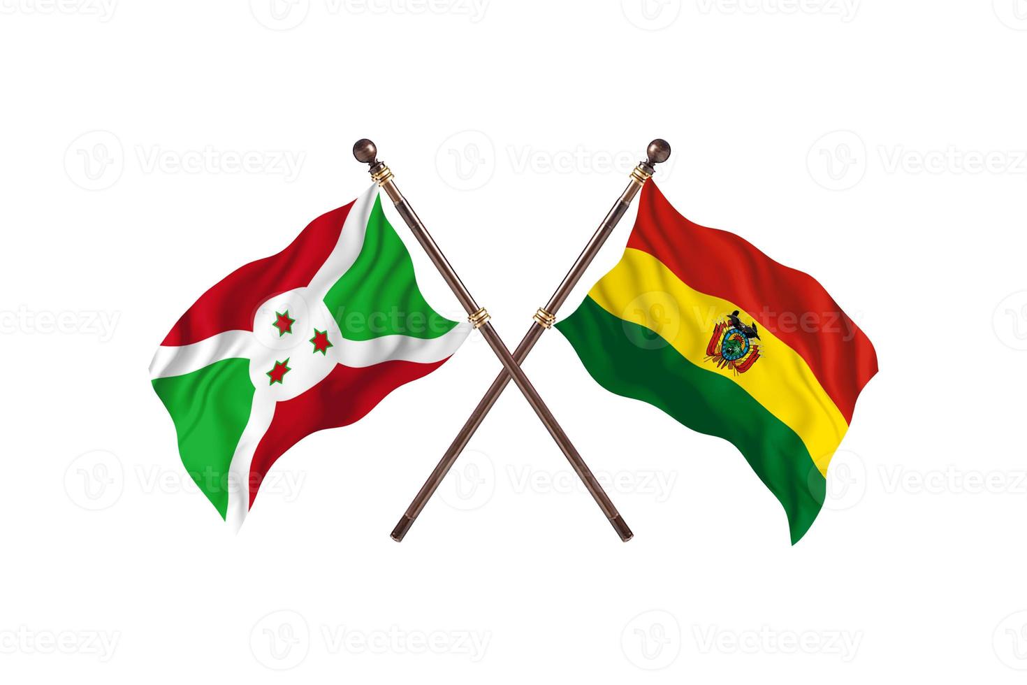 Burundi versus Bolivia Two Country Flags photo