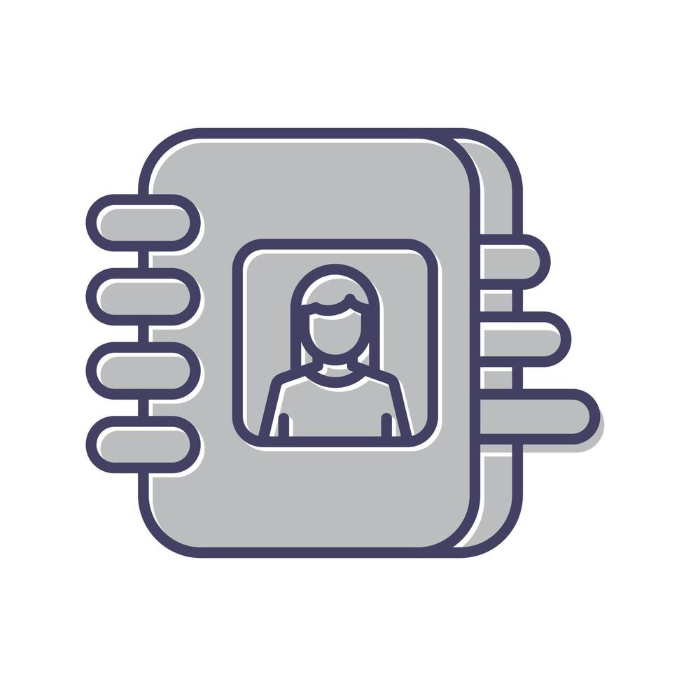 Phone Book Vector Icon