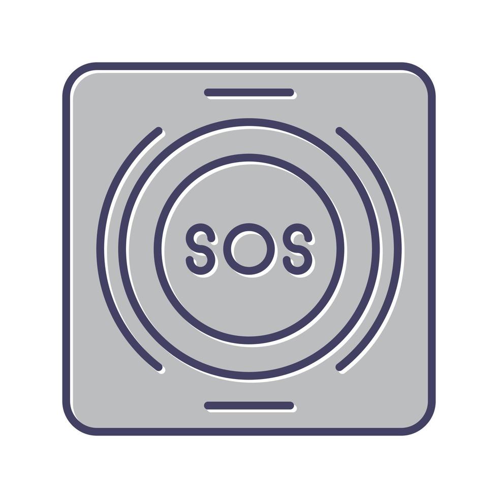 Emergency Button Vector Icon