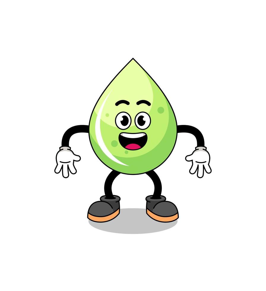 melon juice cartoon with surprised gesture vector