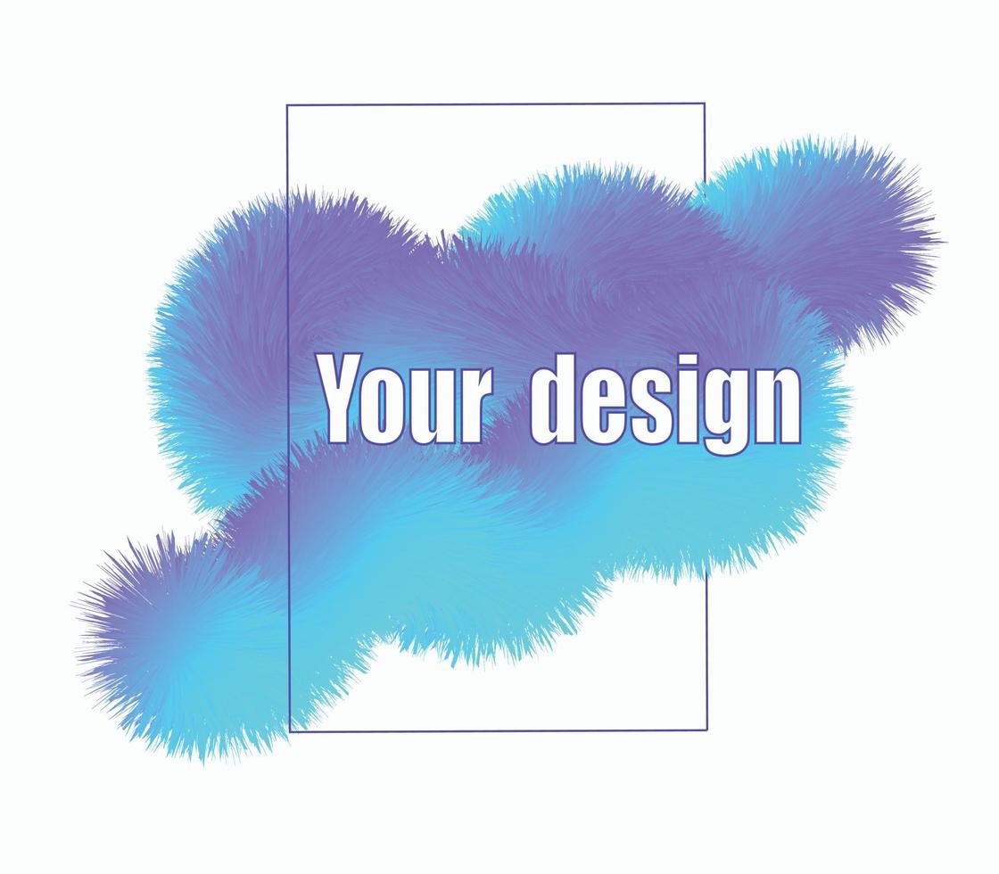 advertisement with blue soft fabric cover template isolated on white background. Vector art style, gradient color background. Minimalistic design. Design element. Abstract art vector. Soft color.