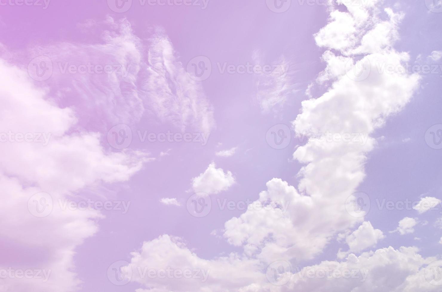 Beautiful blue sky background template with some space for input text message below isolated on blue photo