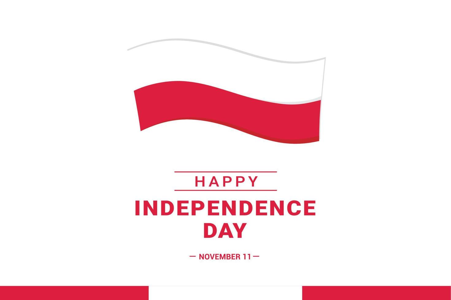 día de la independencia de polonia vector