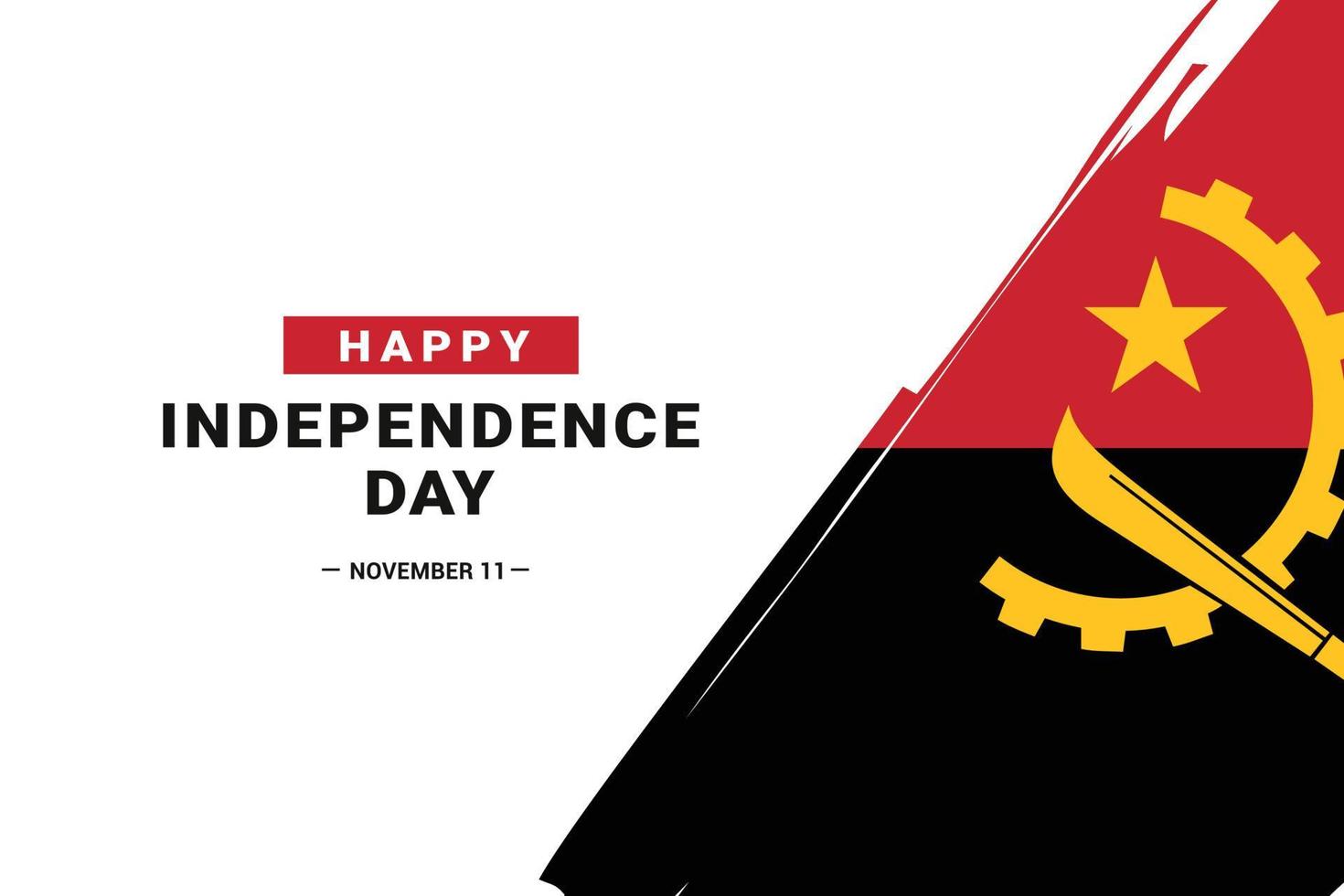 dia de la independencia de angola vector