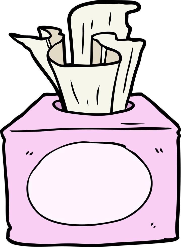 Cartoon tissue box vector