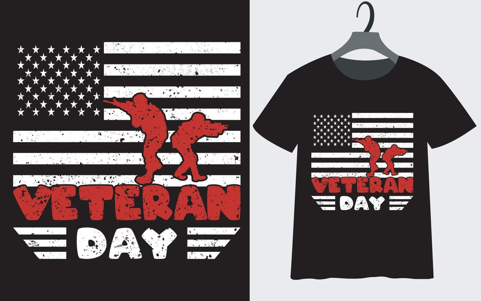 diseño de camiseta del día de los veteranos para ti vector