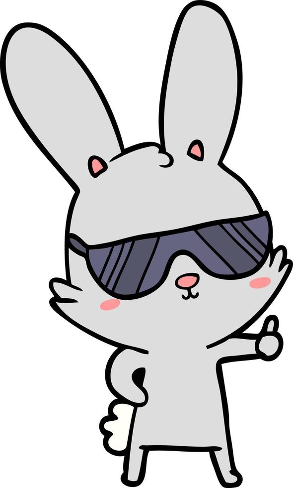 Cartoon cute rabbit vector