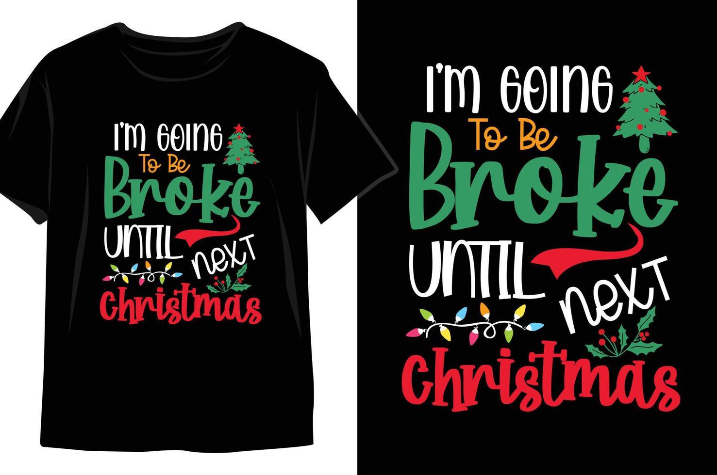 Christmas t shirt design vector