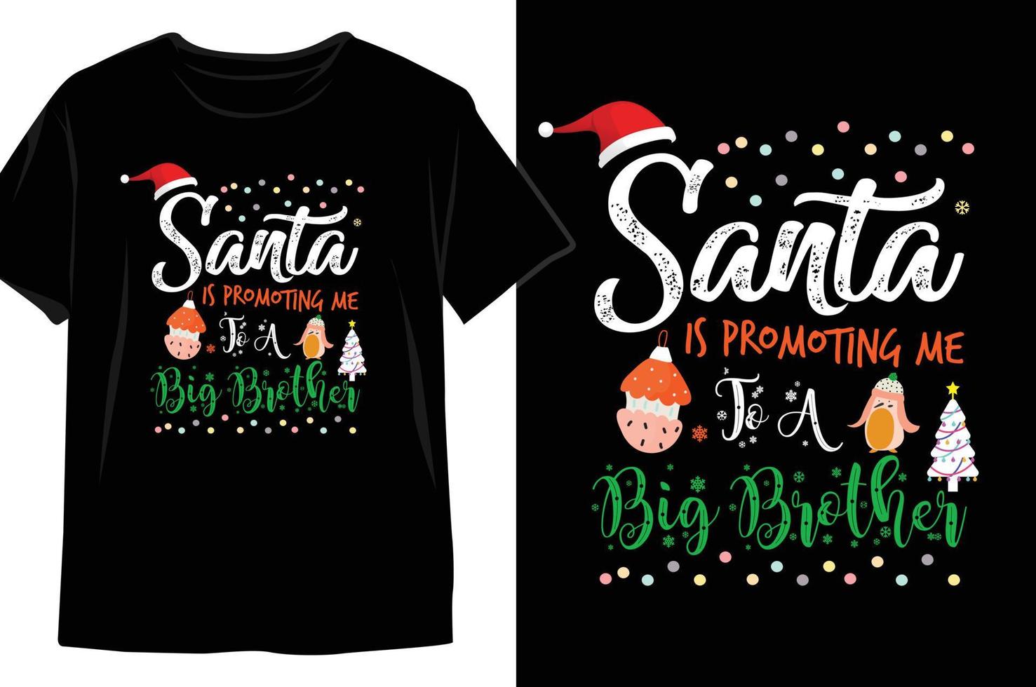 diseño de camiseta de navidad vector