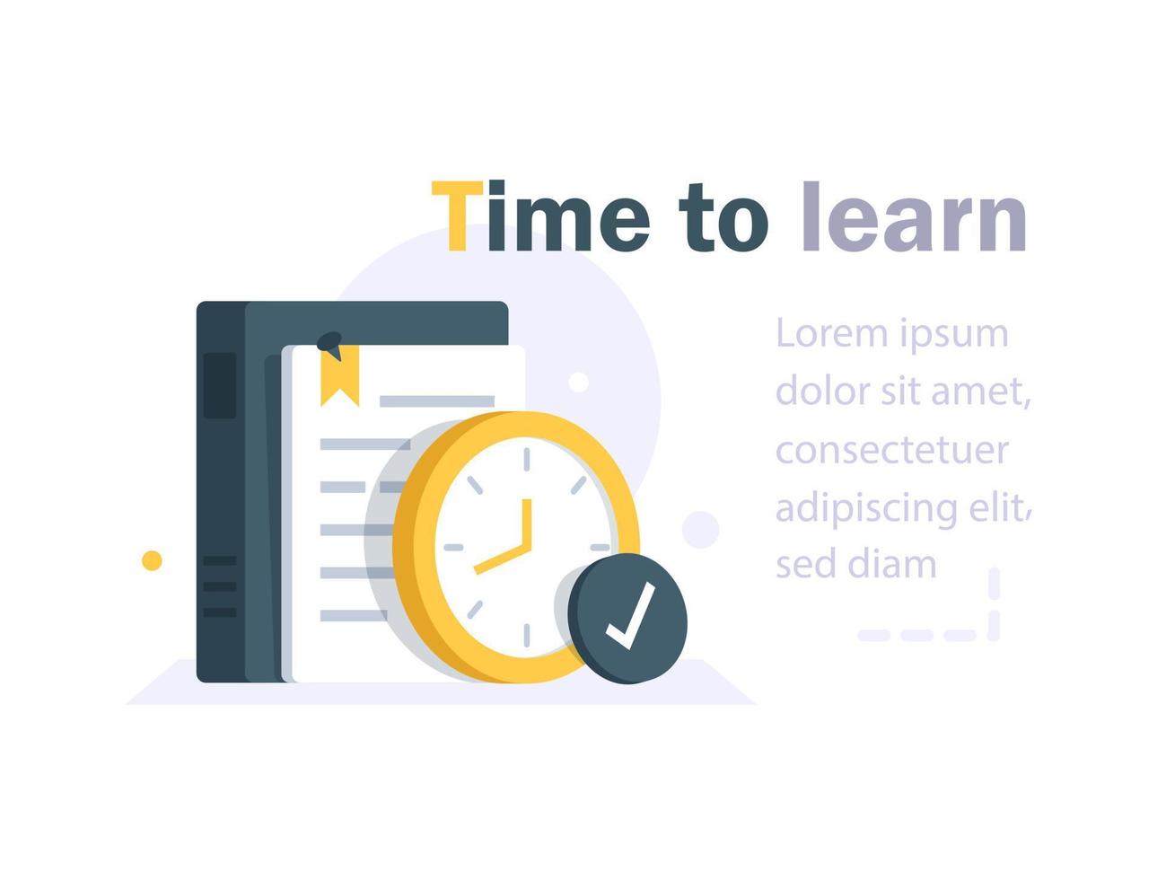 Education Time Icon Logo Design Element,Time to learn vector