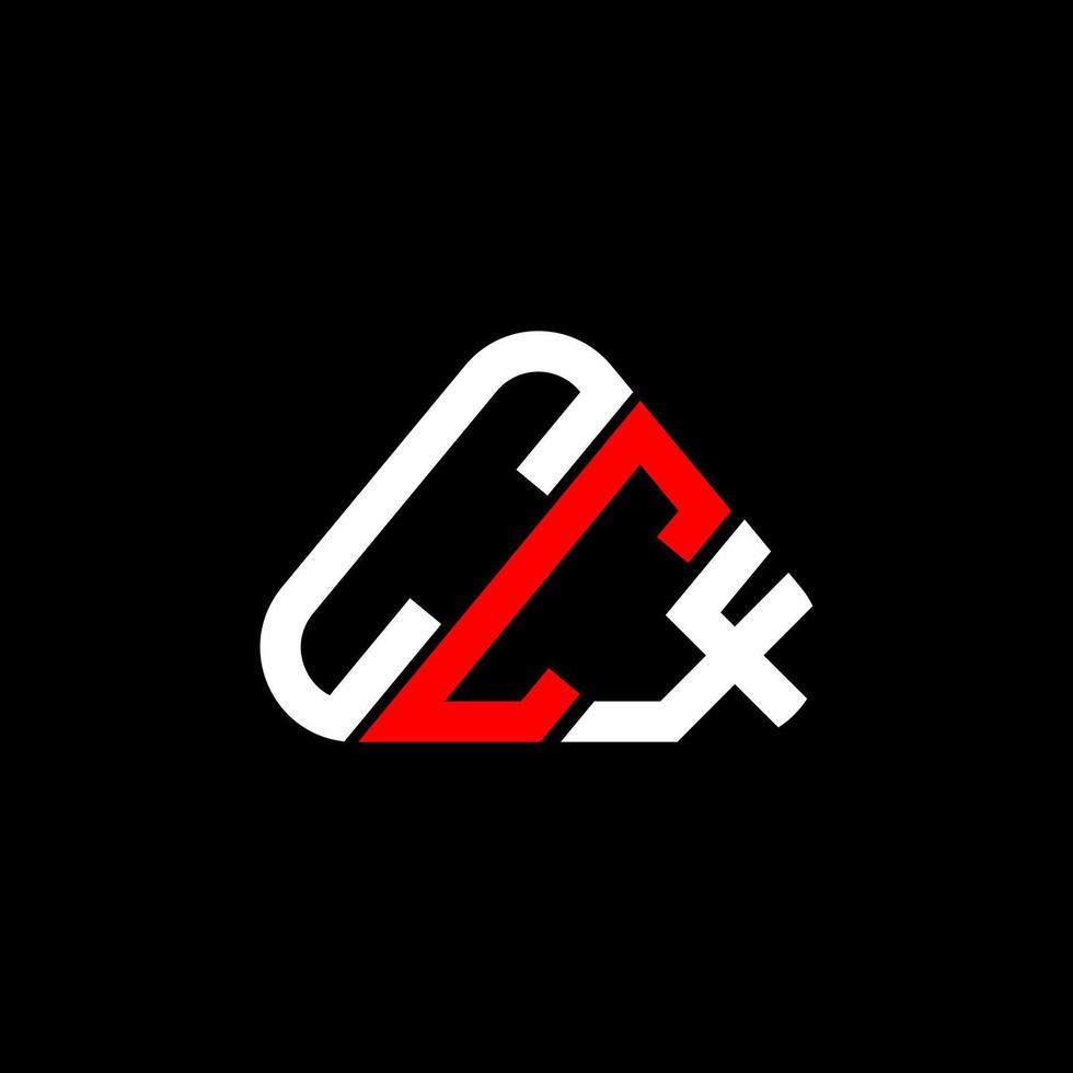 Diseño creativo del logotipo de la letra ccx con gráfico vectorial, logotipo simple y moderno de ccx en forma de triángulo redondo. vector