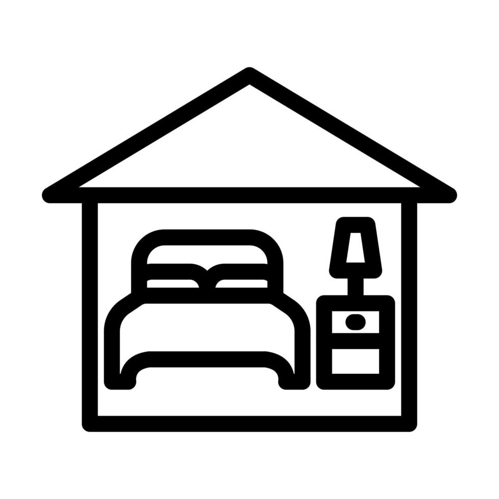 diseño de icono de habitación vector